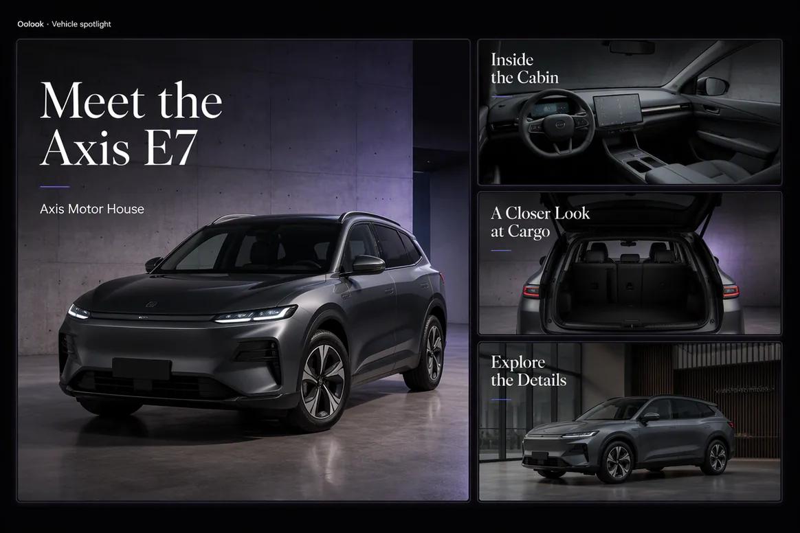Oolook displaying a coordinated automotive vehicle spotlight campaign