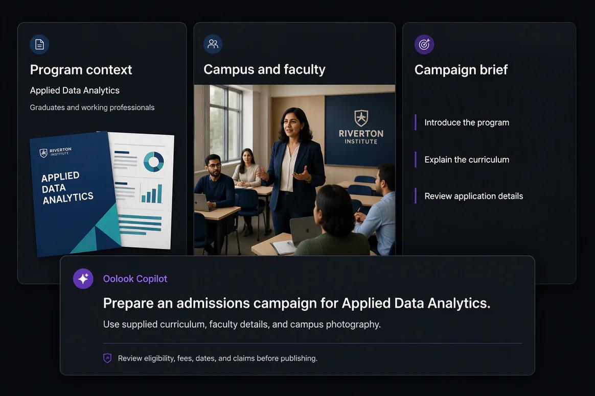 Education program campaign prepared from approved information