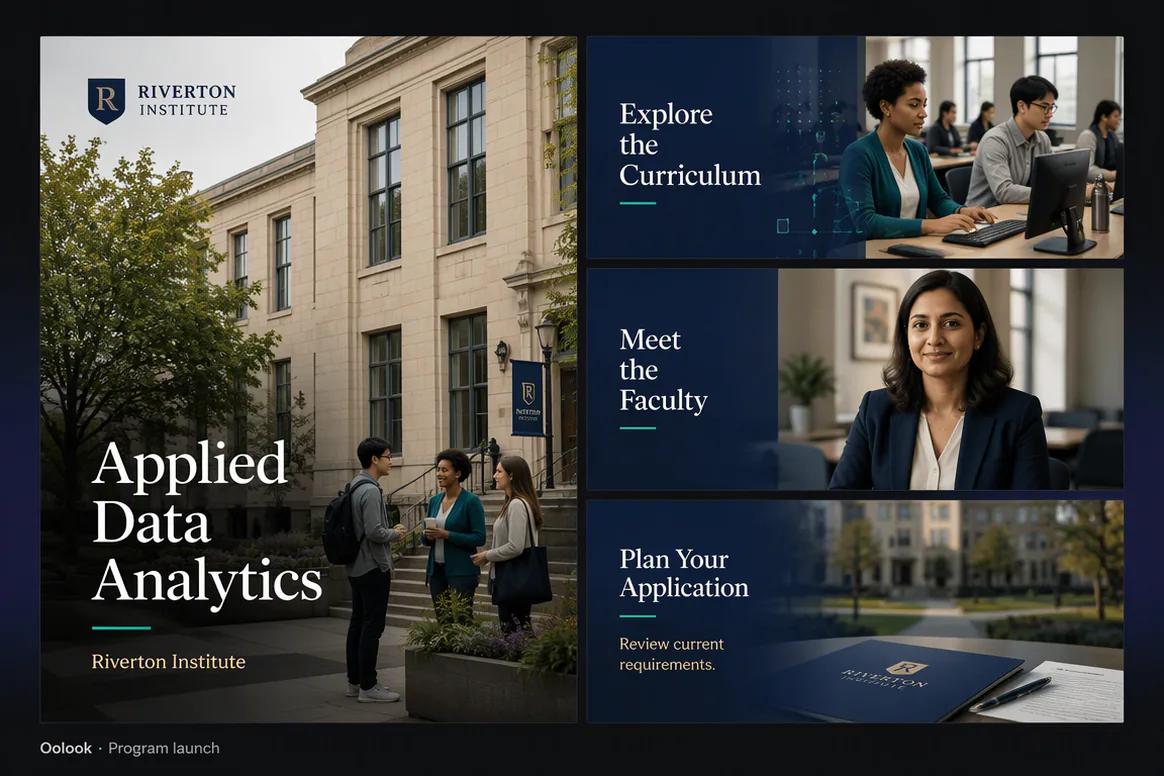 Oolook displaying a coordinated education program launch