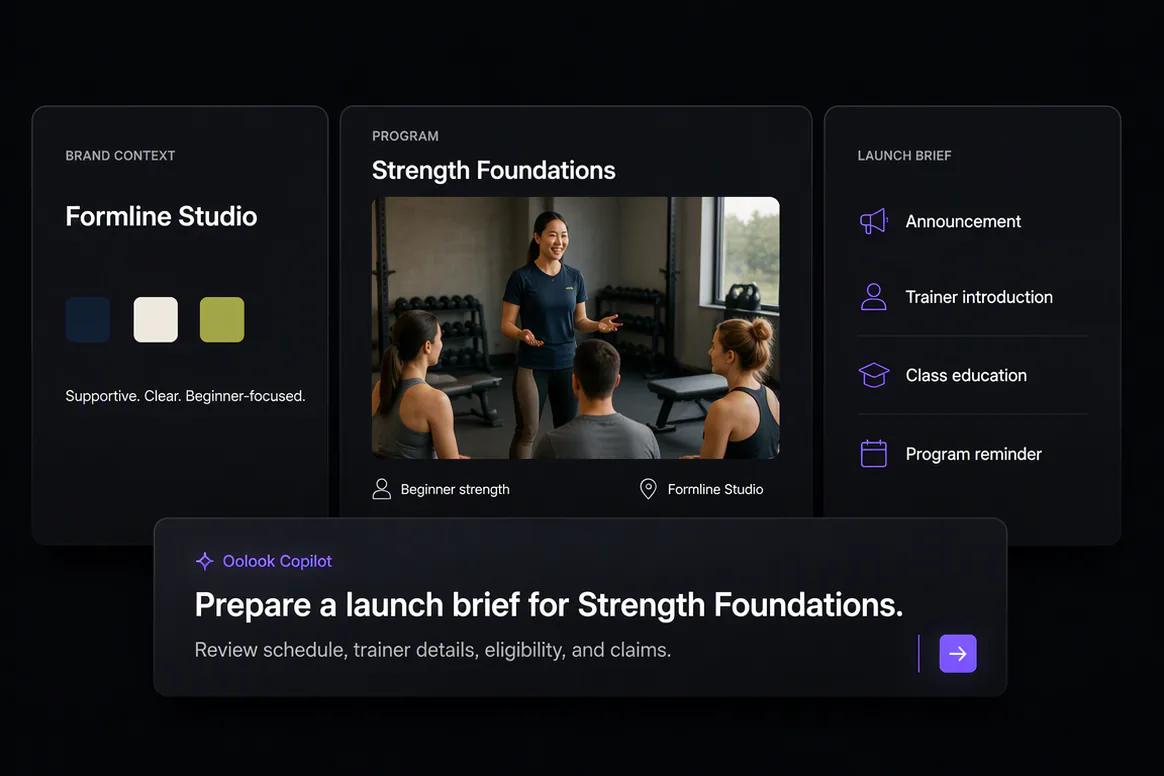 Fitness program campaign prepared with approved details