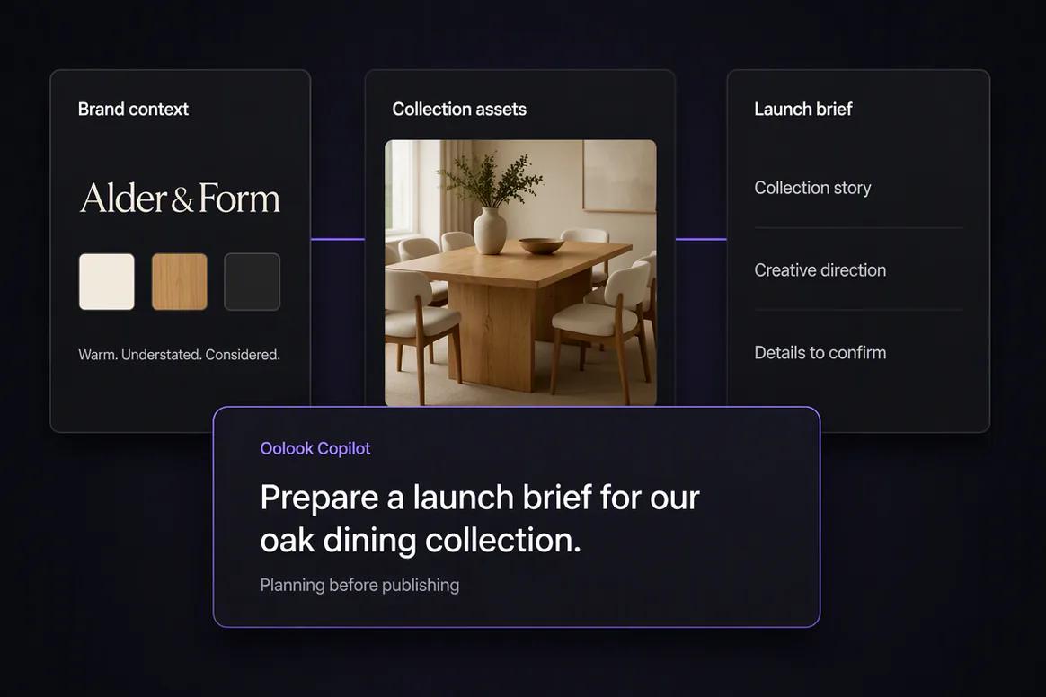 Furniture collection launch campaign prepared inside Oolook