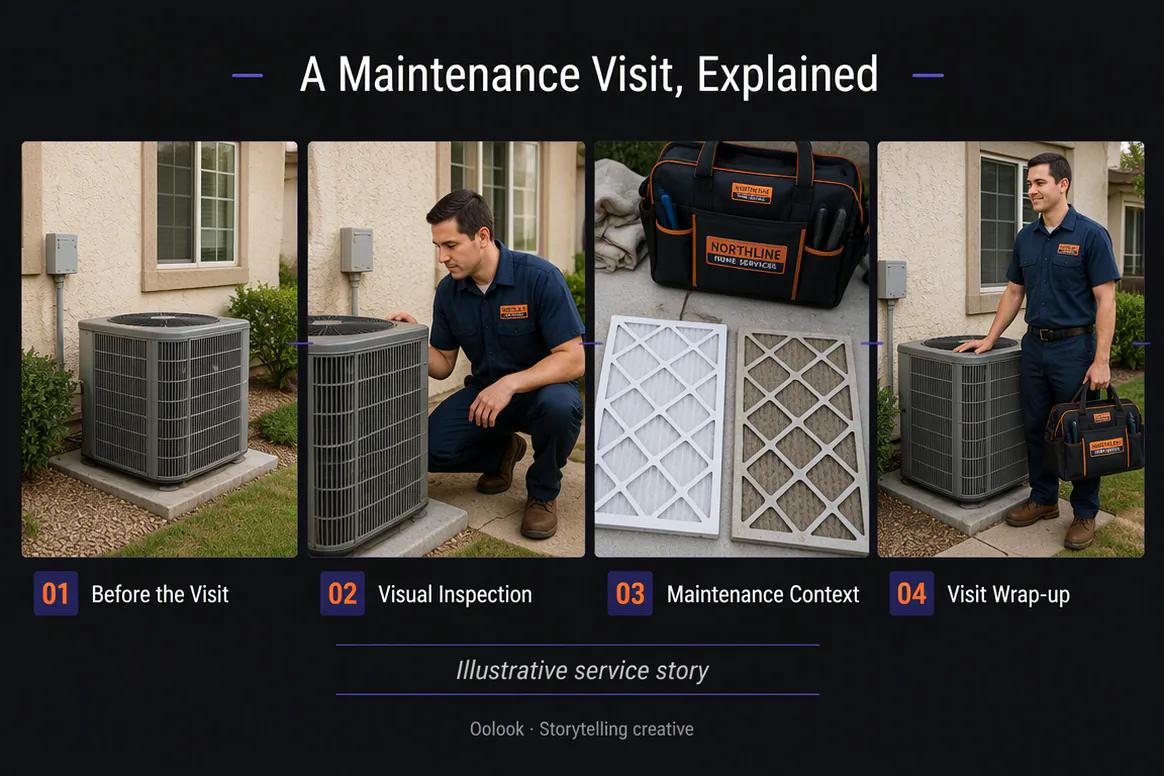 Oolook displaying a coordinated local home services campaign