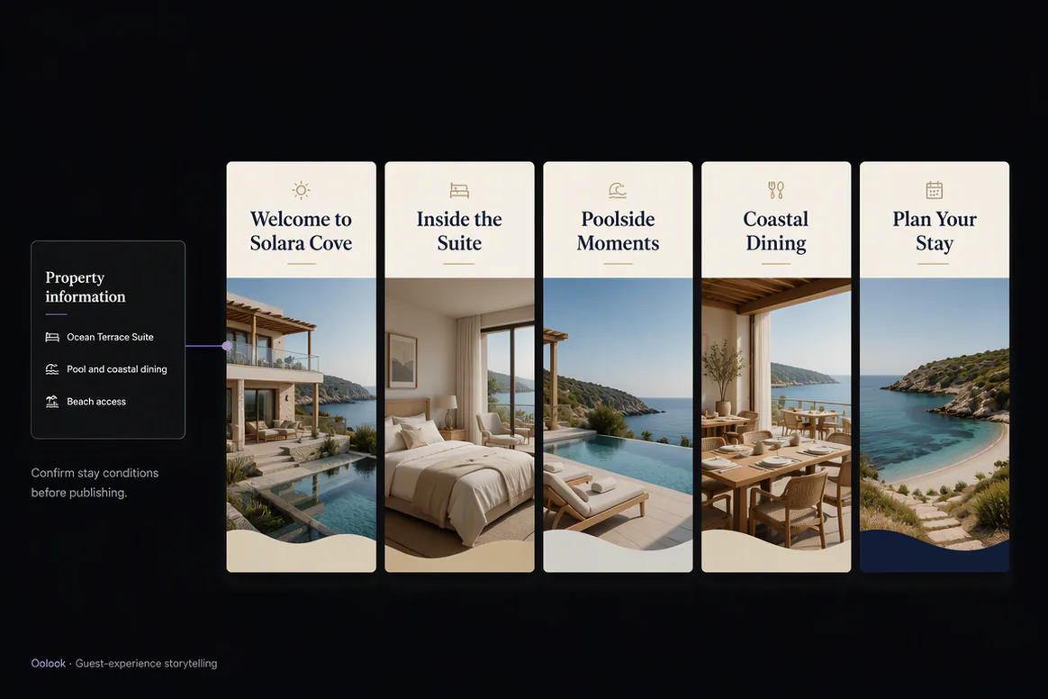 Hotel guest education content prepared from verified information
