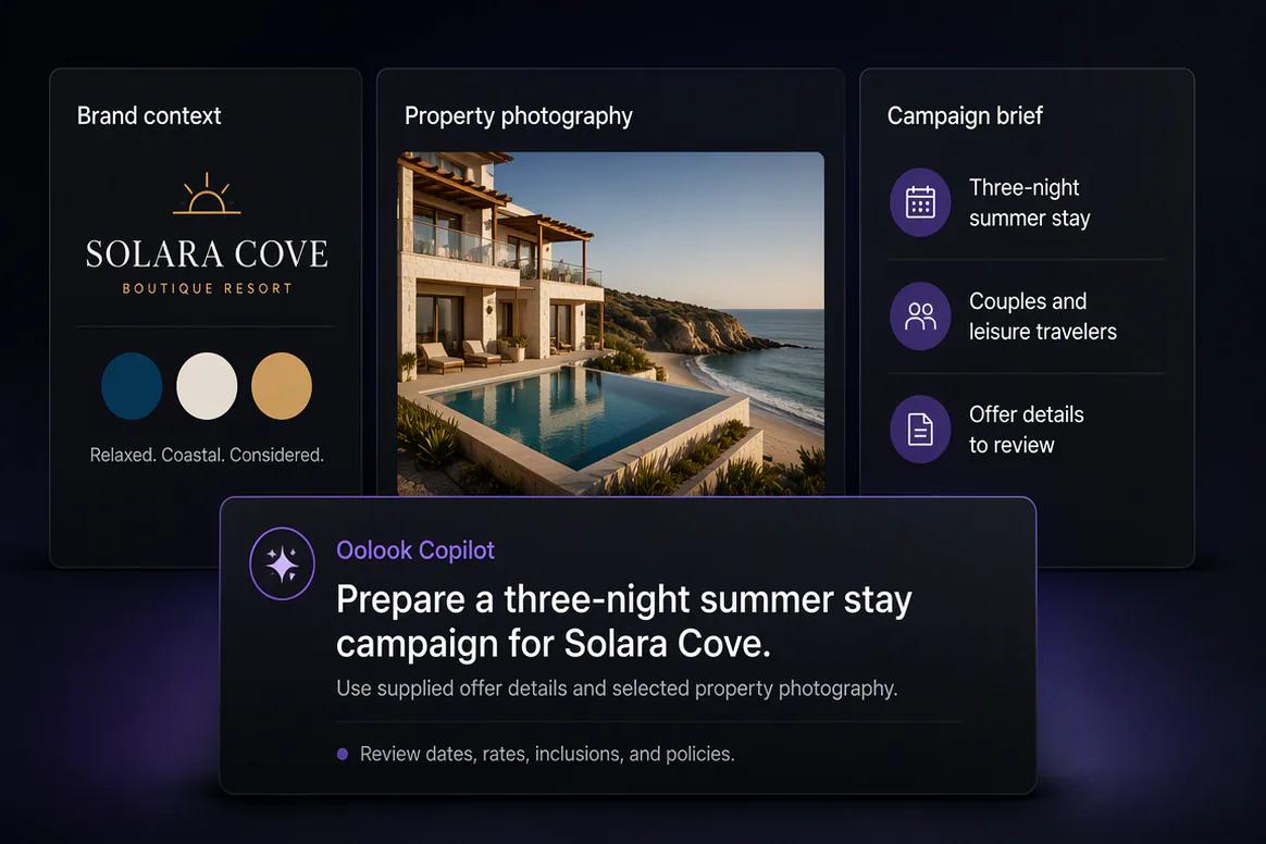 Hotel seasonal stay campaign prepared from approved offer details
