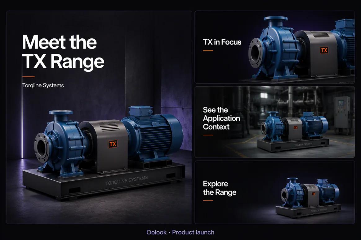 Oolook displaying a coordinated industrial product launch