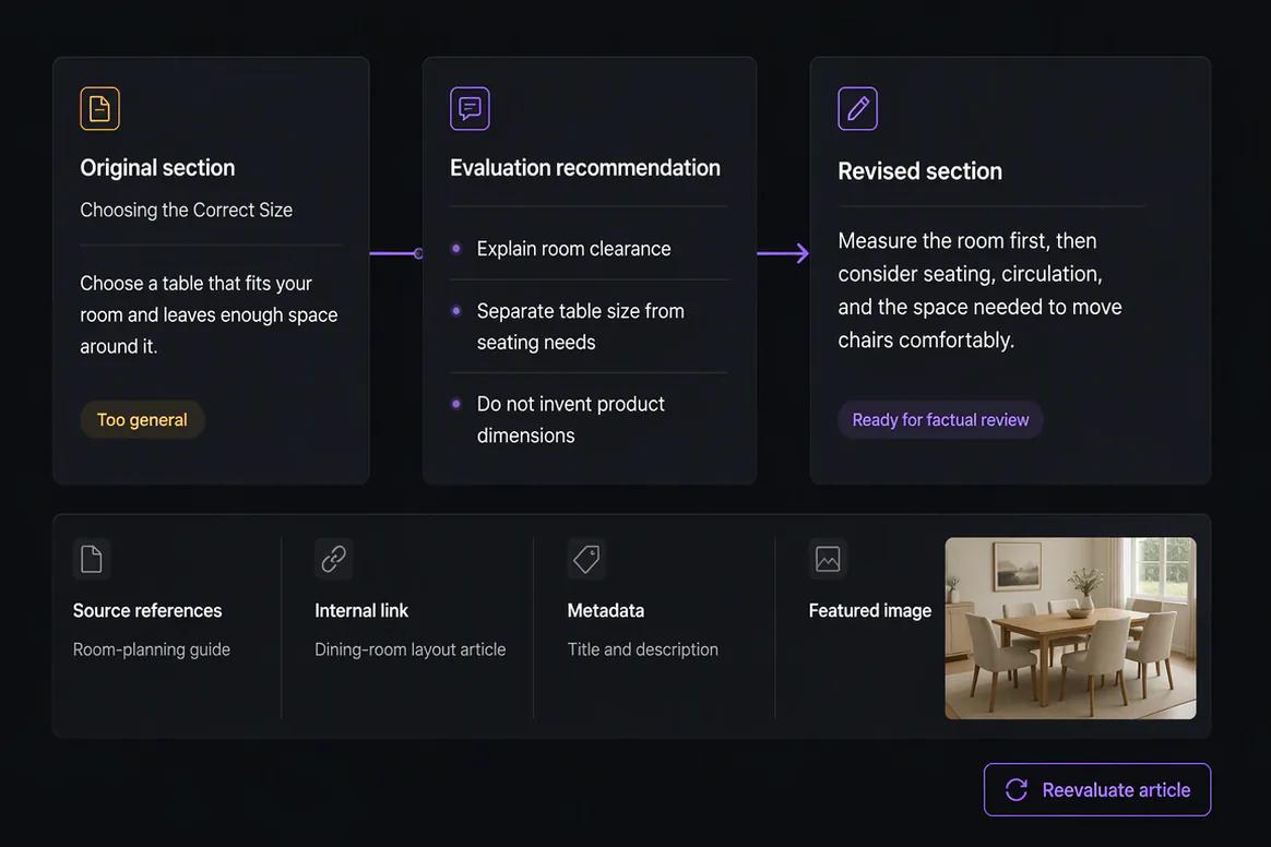 Completed SEO article connected to supporting distribution