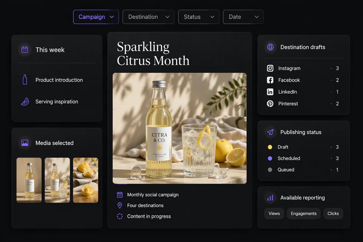 Oolook displaying performance-led social follow-up