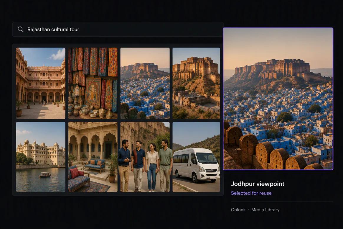 Approved destination and tour photography organized for marketing