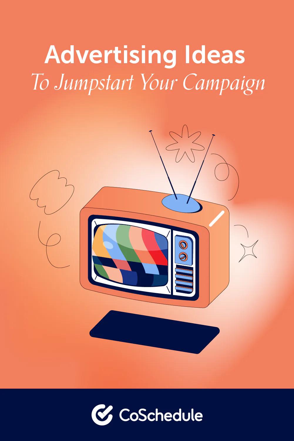 Advertising Campaign example showing a editorial composition