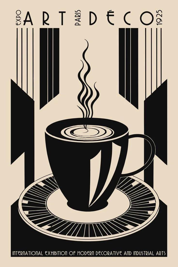 Art Deco example showing a product advertisement