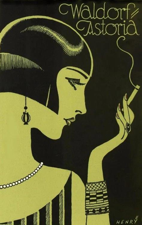 Art Deco example showing a social media creative