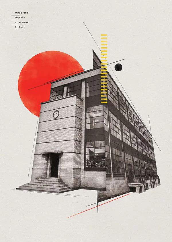 Bauhaus example showing a brand campaign