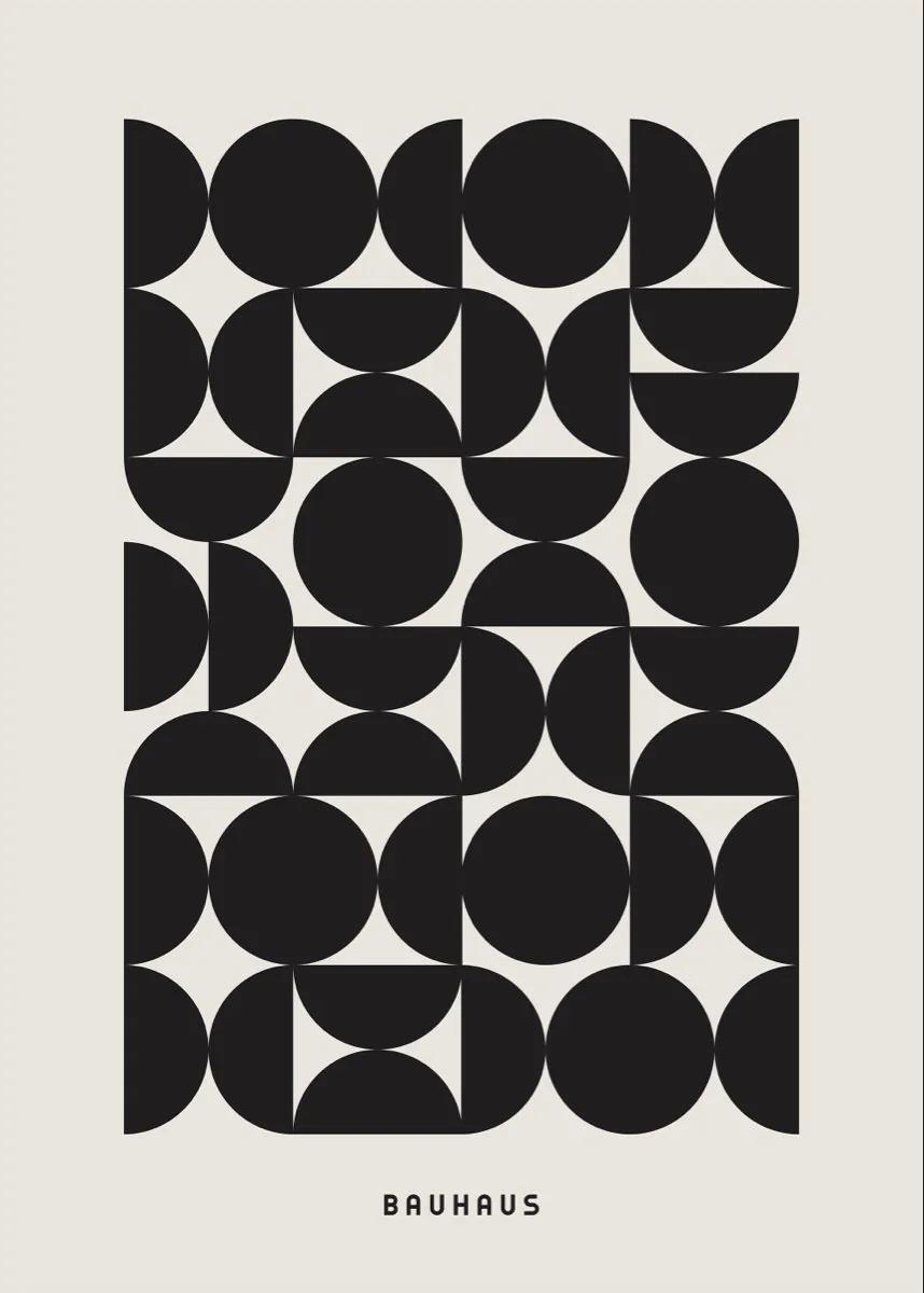 Bauhaus example showing a editorial composition