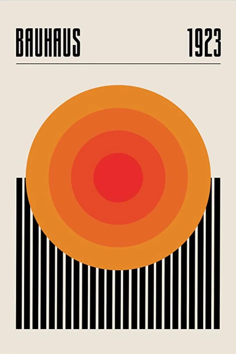 Bauhaus example showing a website or presentation visual