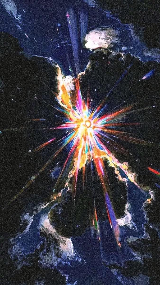 Celestial example showing a editorial composition