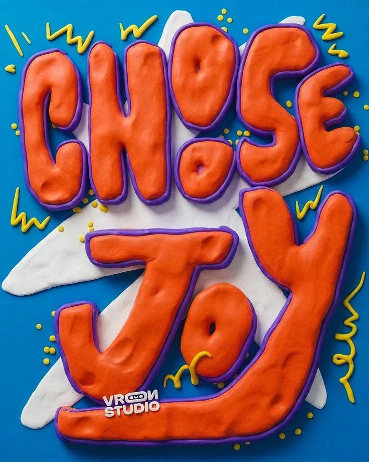 Claymorphism example showing a product advertisement