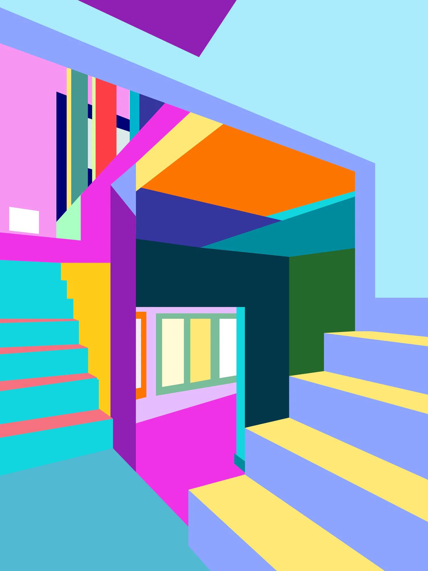 Color Blocking example showing a social media creative