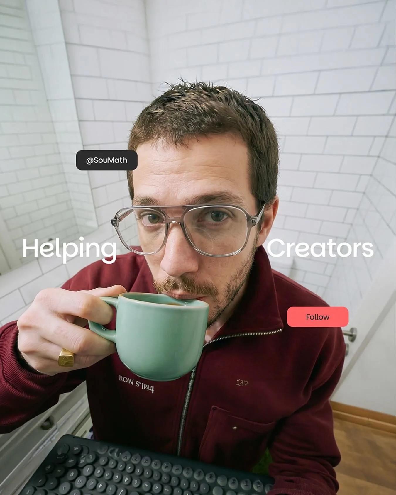 Creator Aesthetic example showing a social media creative