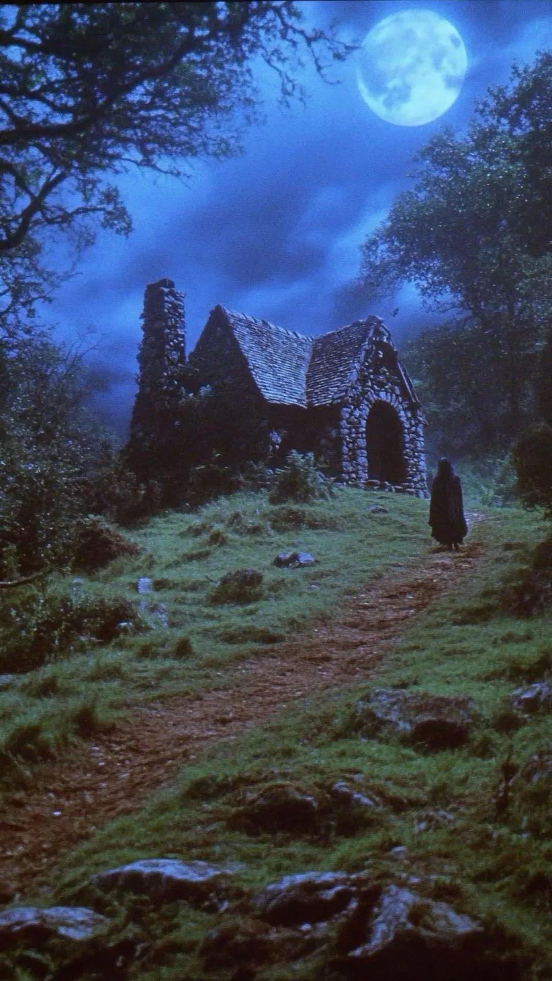Dark Fantasy example showing a website or presentation visual