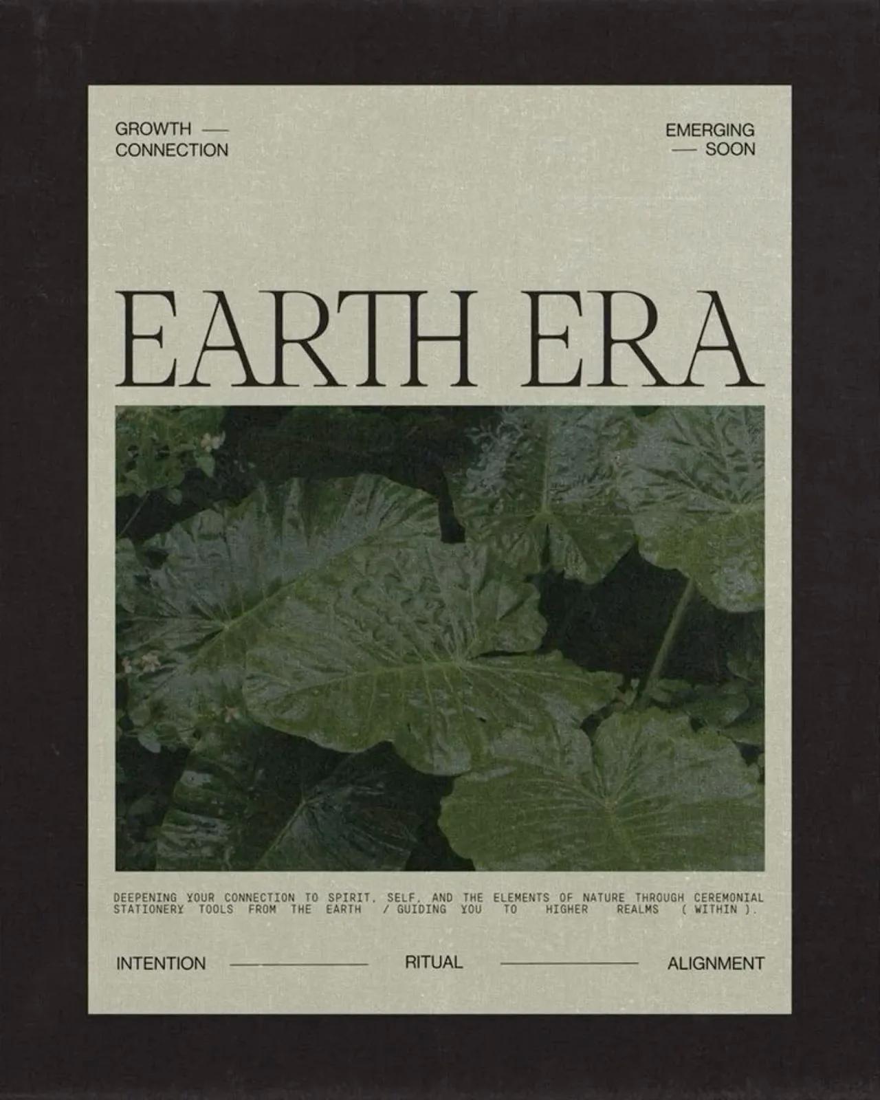 Earthy Natural example showing a social media creative