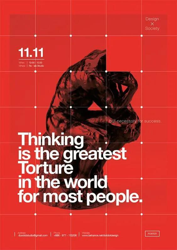 Editorial Minimalism example showing a social media creative