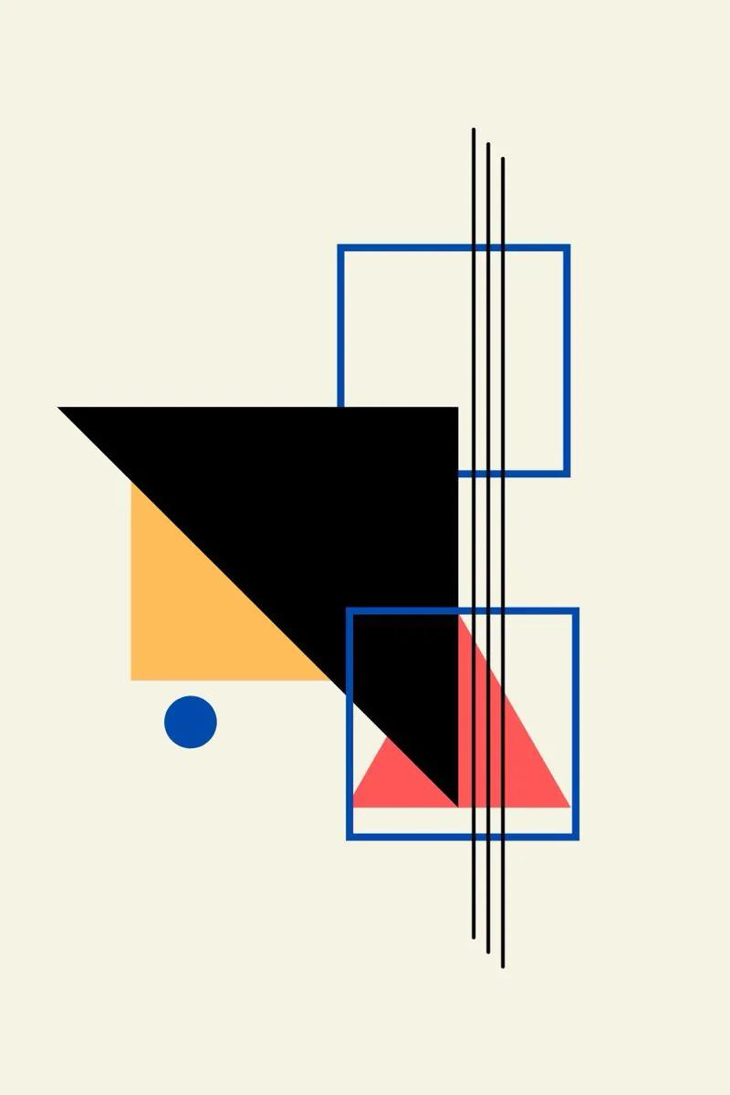 Geometric Modernism example showing a brand campaign