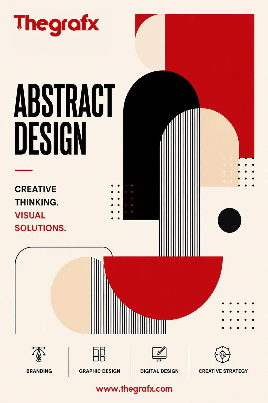 Geometric Modernism example showing a website or presentation visual