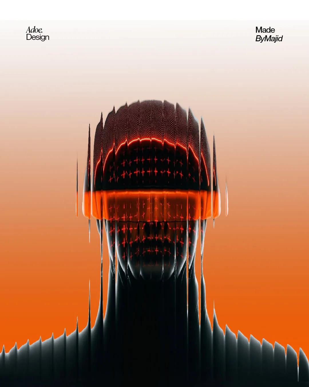 Glassmorphism example showing a social media creative