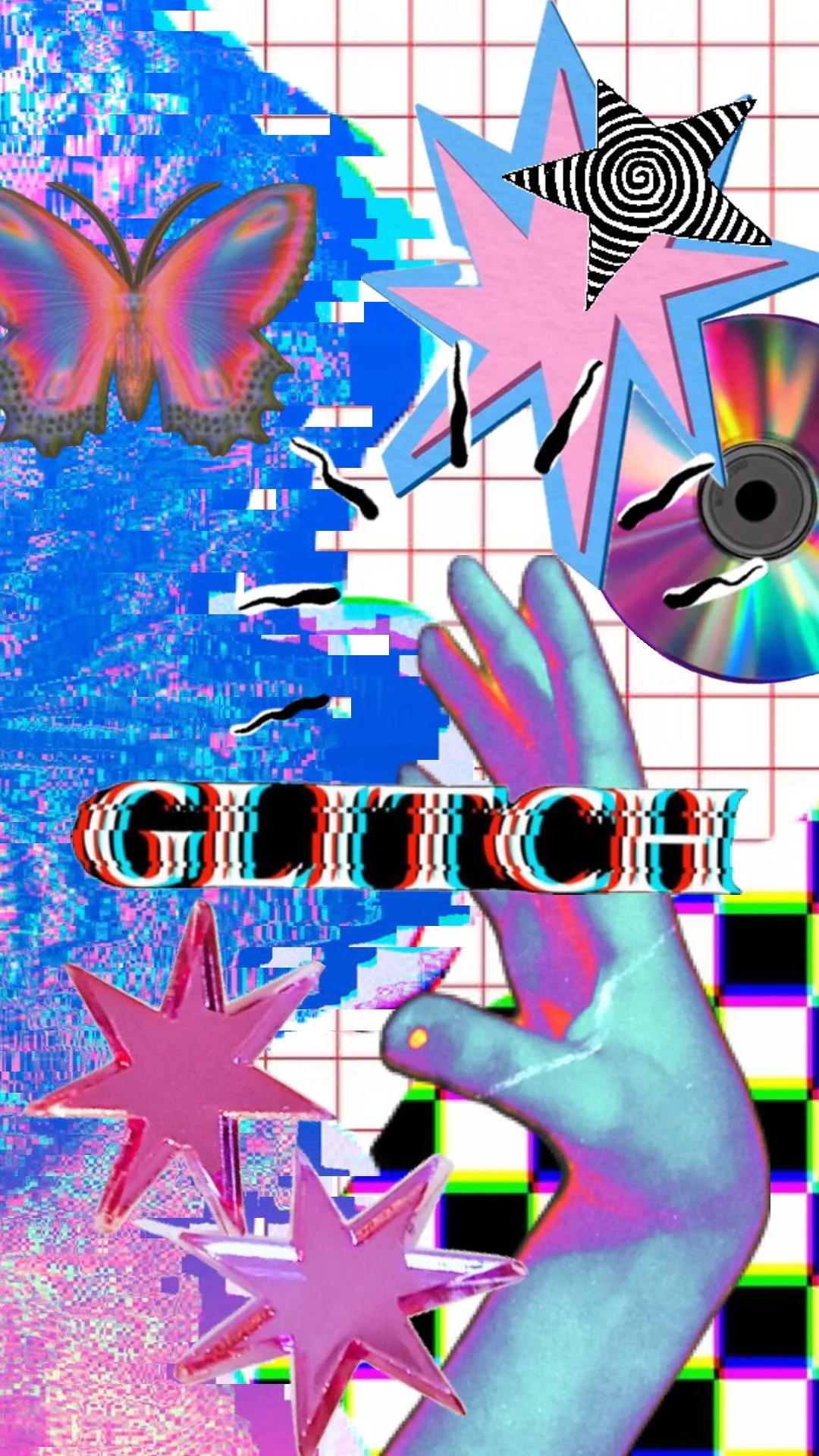 Glitch Art example showing a people or portrait