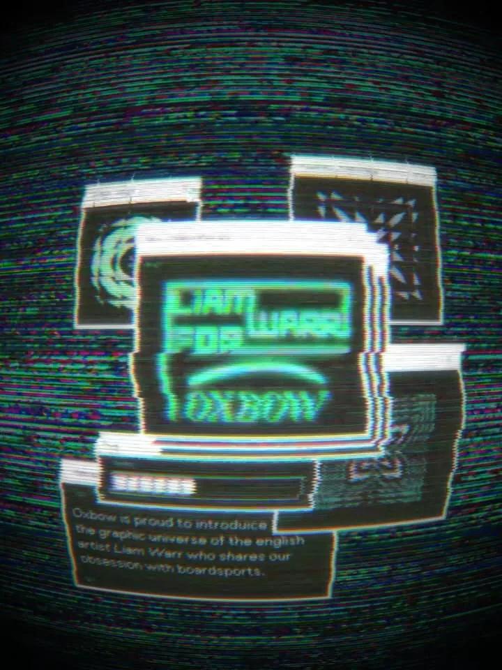 Glitch Art example showing a editorial composition