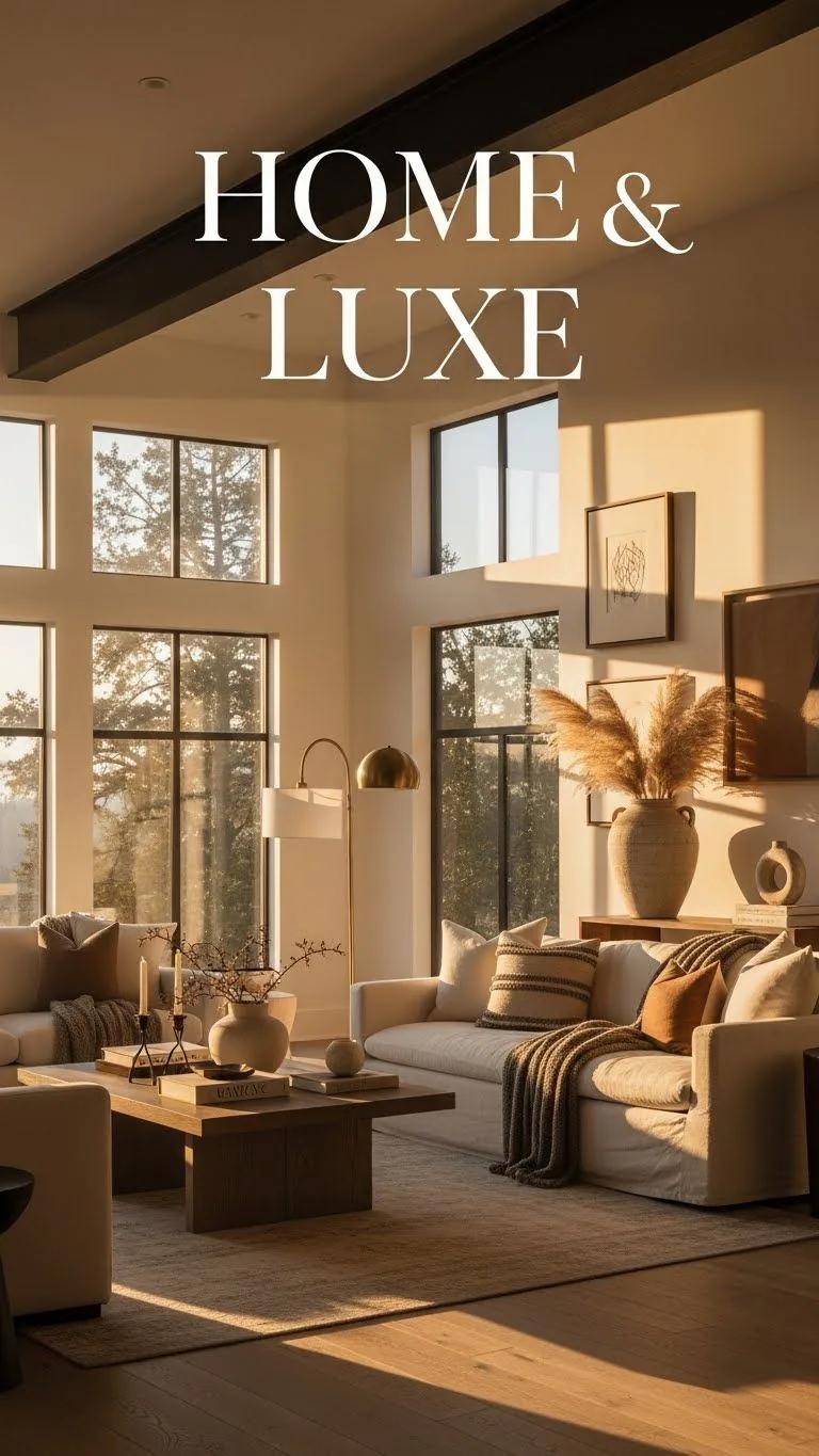 Golden-Hour Luxury example showing a editorial composition