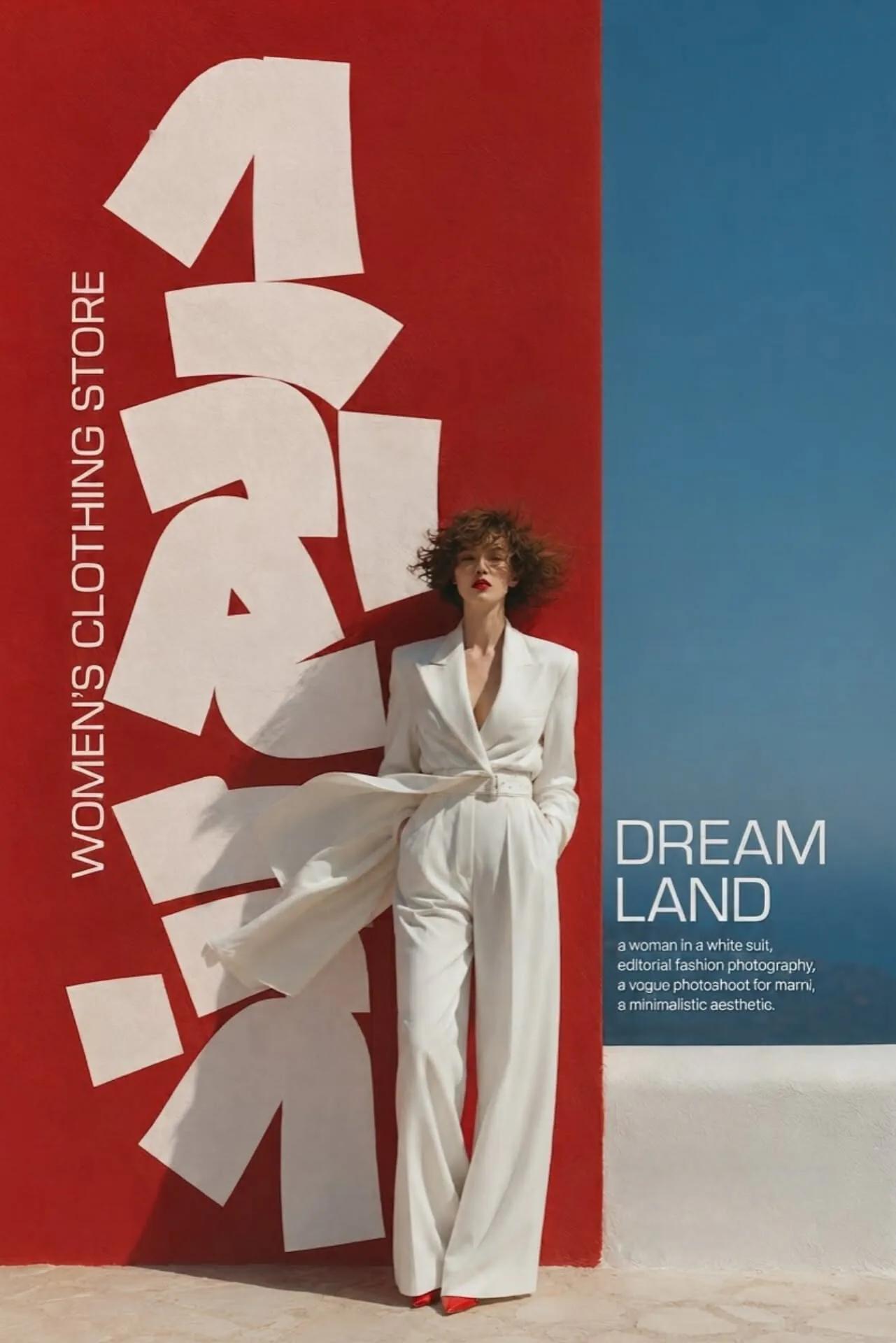 High-Fashion Editorial example showing a website or presentation visual
