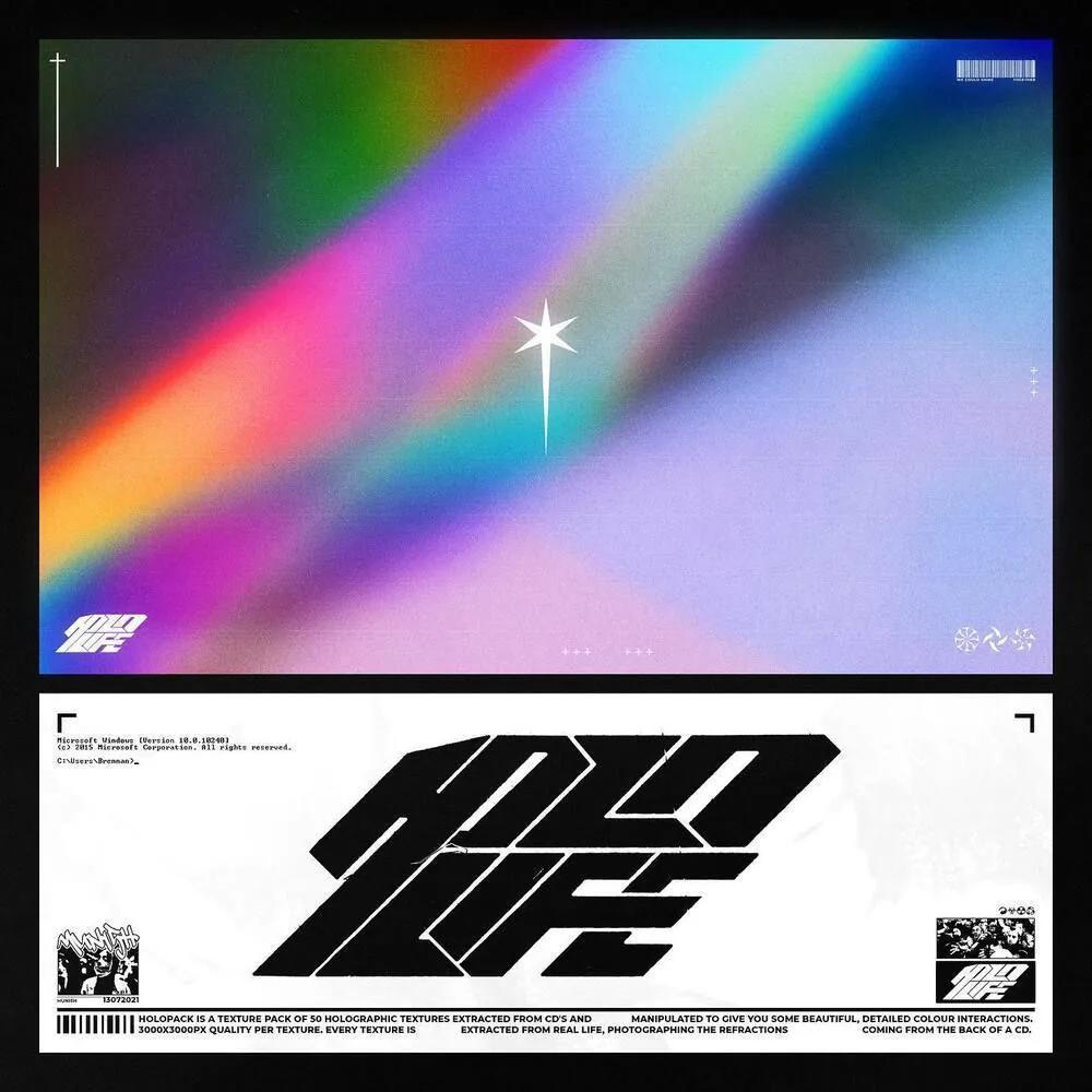 Holographic example showing a social media creative