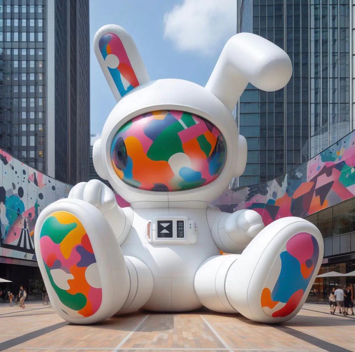 Inflatable 3D example showing a brand campaign
