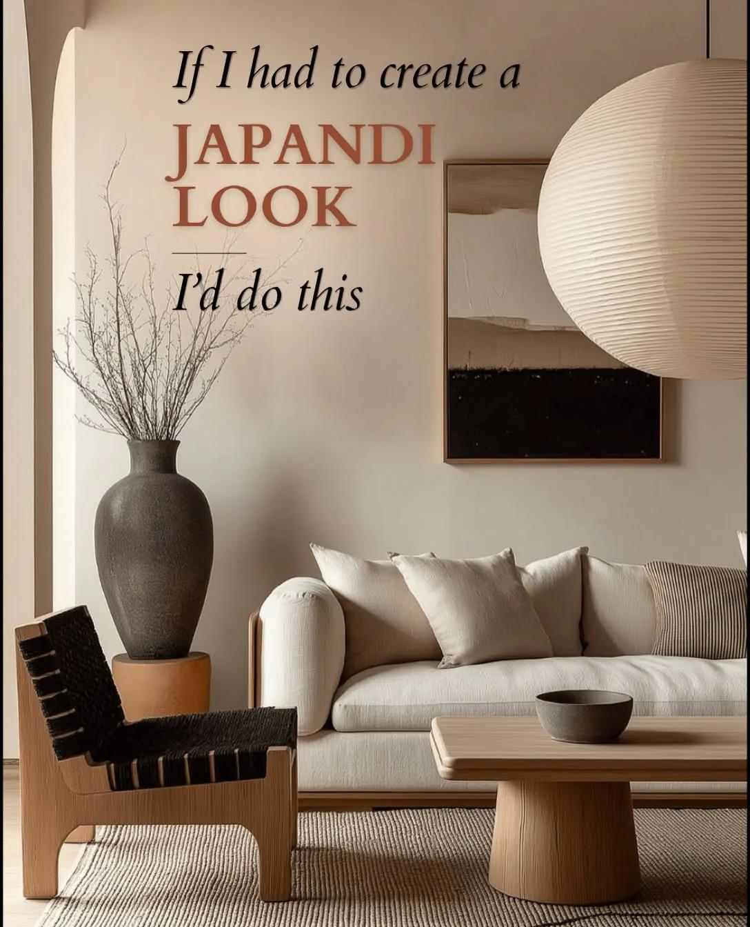 Japandi example showing a brand campaign