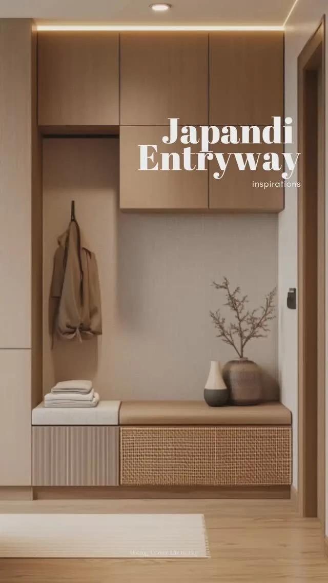 Japandi example showing a website or presentation visual