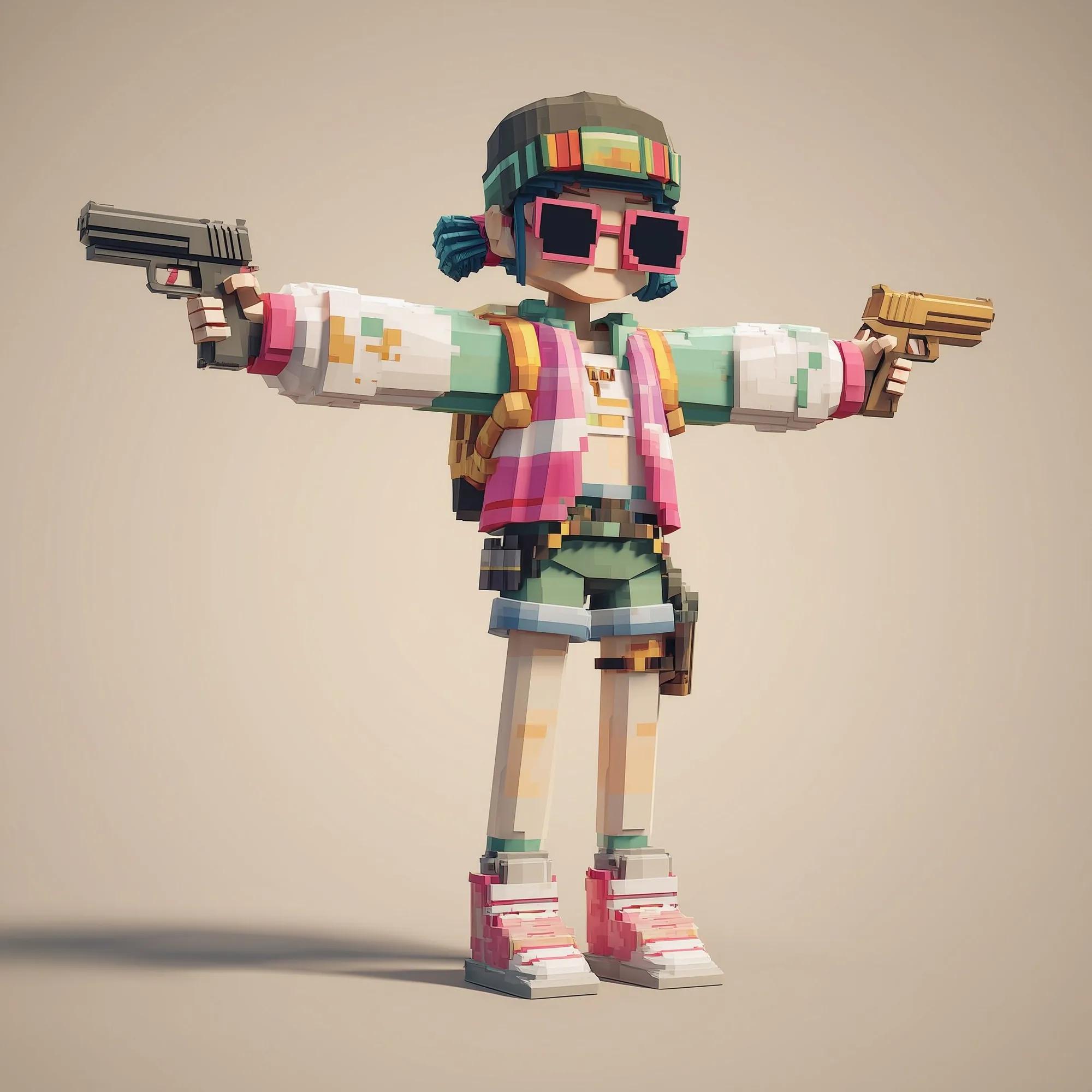 Low Poly example showing a product advertisement
