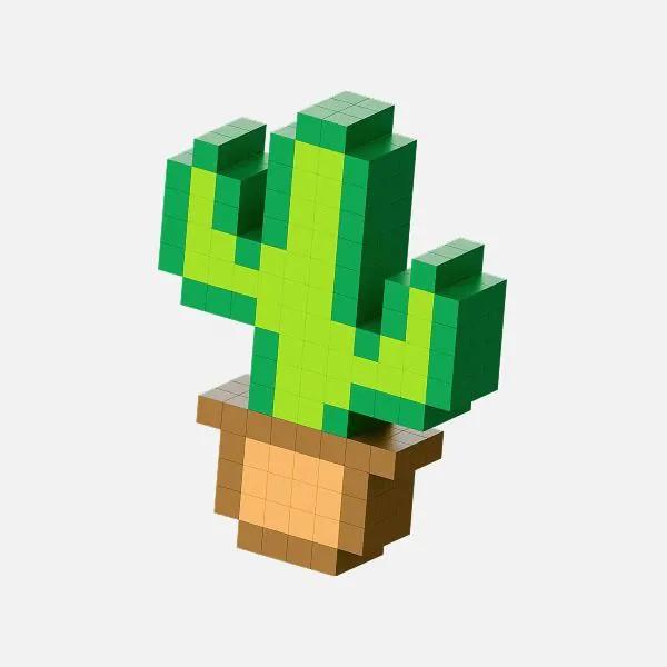 Low Poly example showing a social media creative