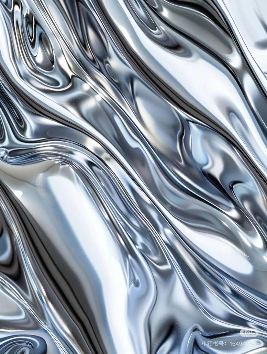Metallic Luxury example showing a website or presentation visual