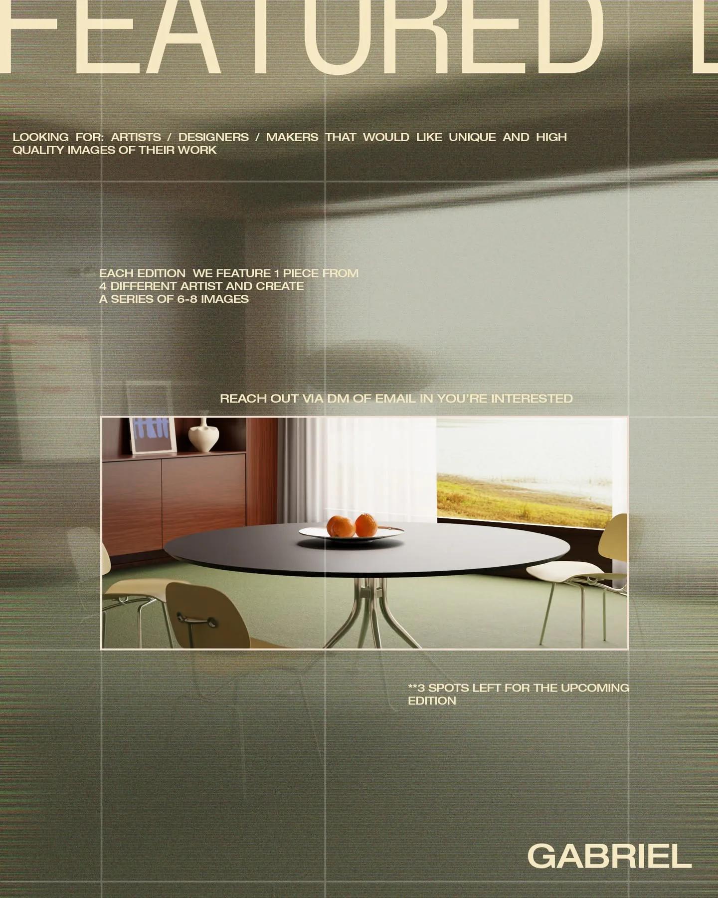 Minimalism example showing a editorial composition
