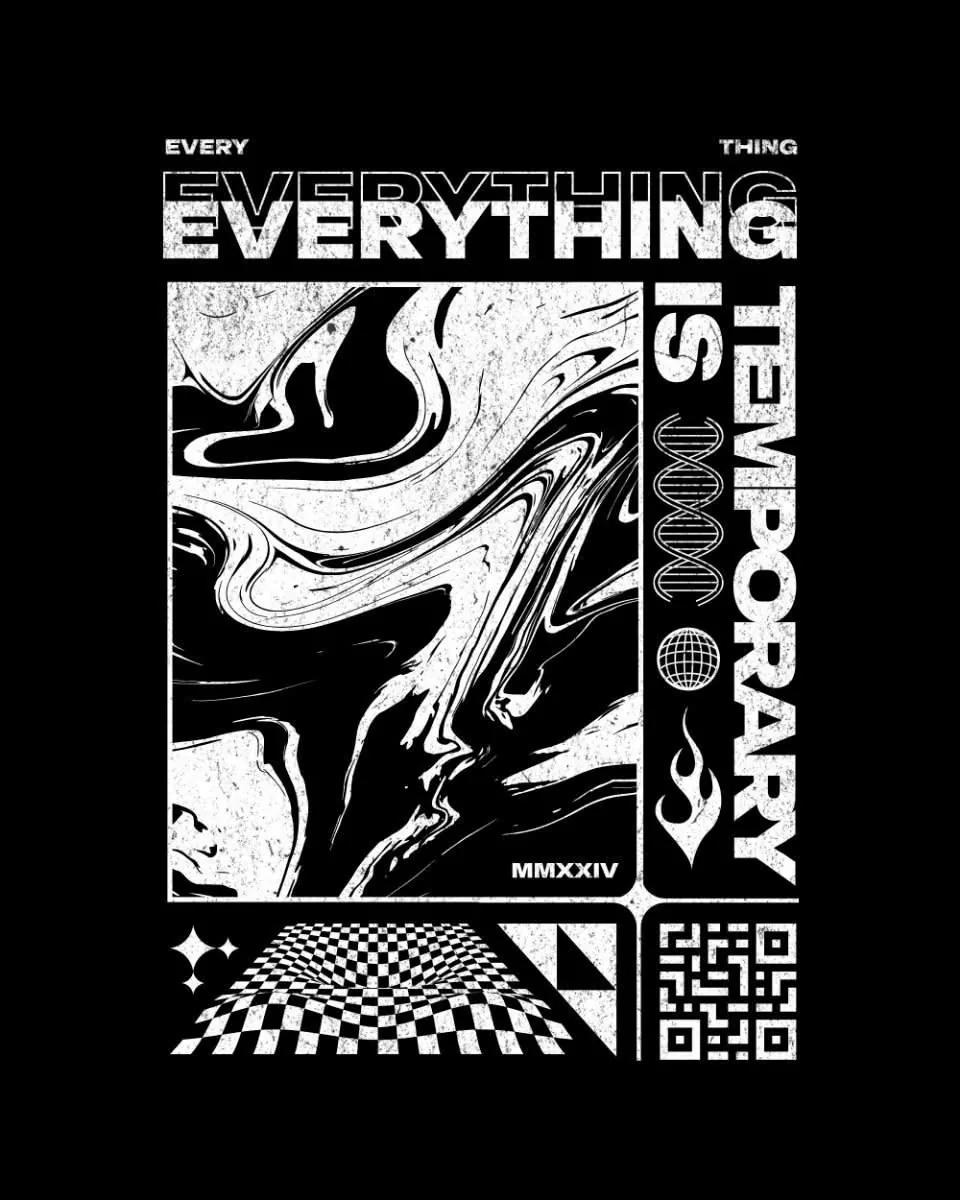 Monochrome example showing a product advertisement
