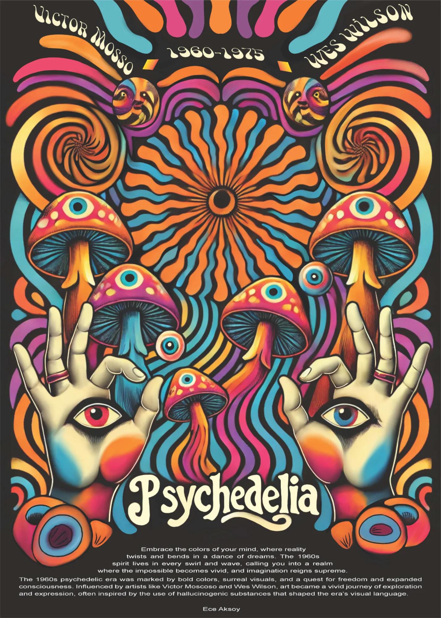 Psychedelic example showing a brand campaign
