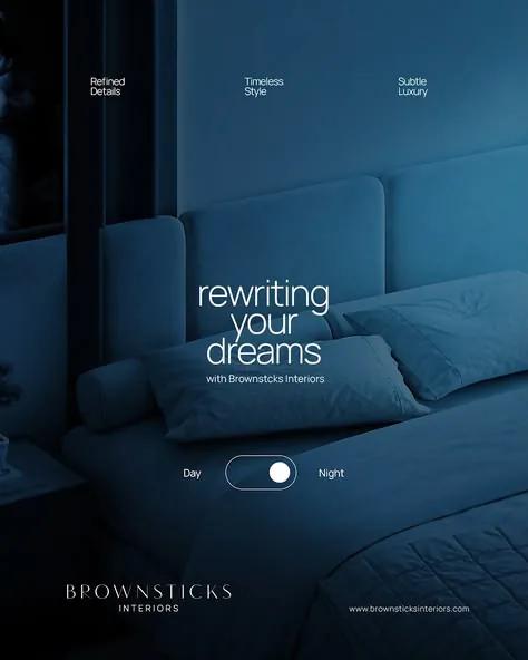 Quiet Luxury example showing a website or presentation visual
