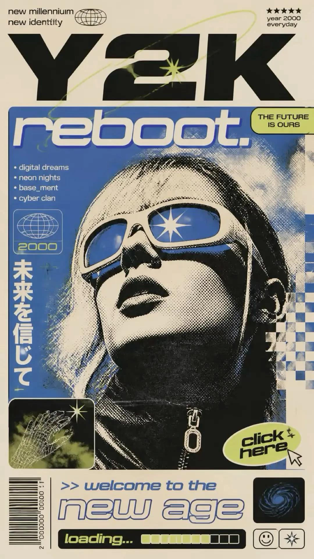 Retro Futurism example showing a people or portrait