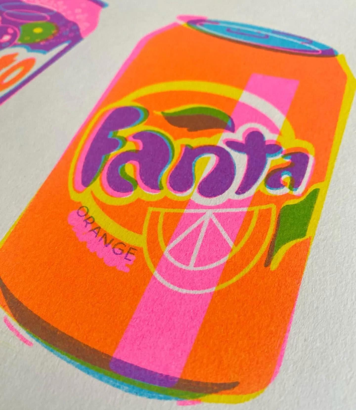 Risograph example showing a people or portrait