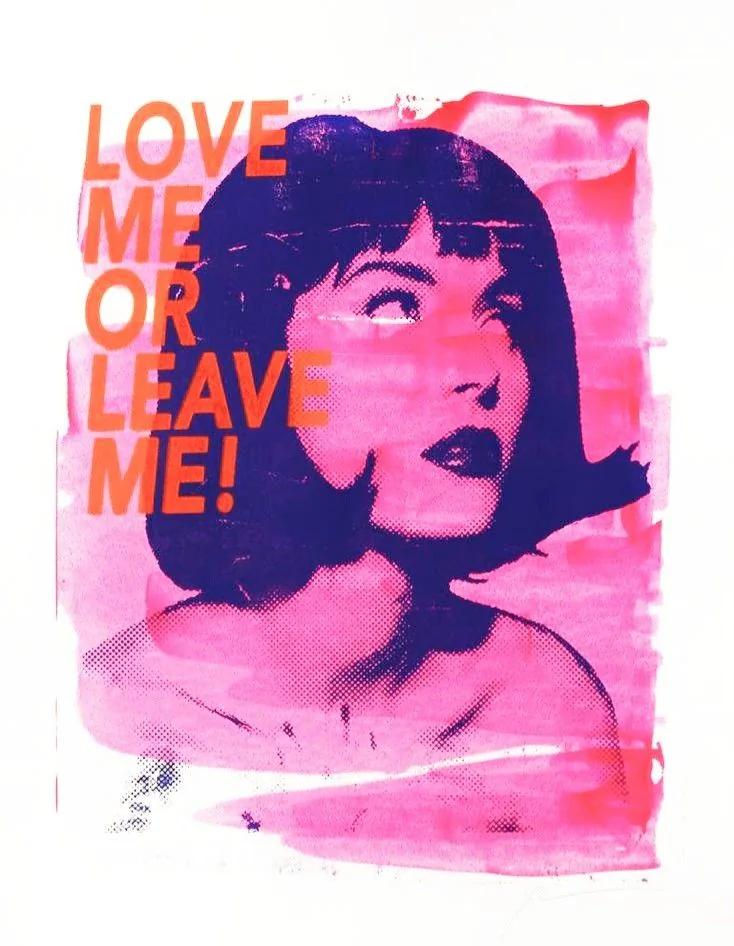 Screen Print example showing a people or portrait