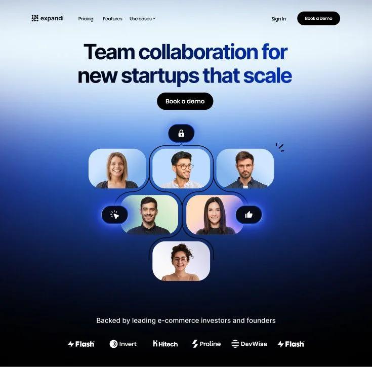 Startup SaaS example showing a social media creative