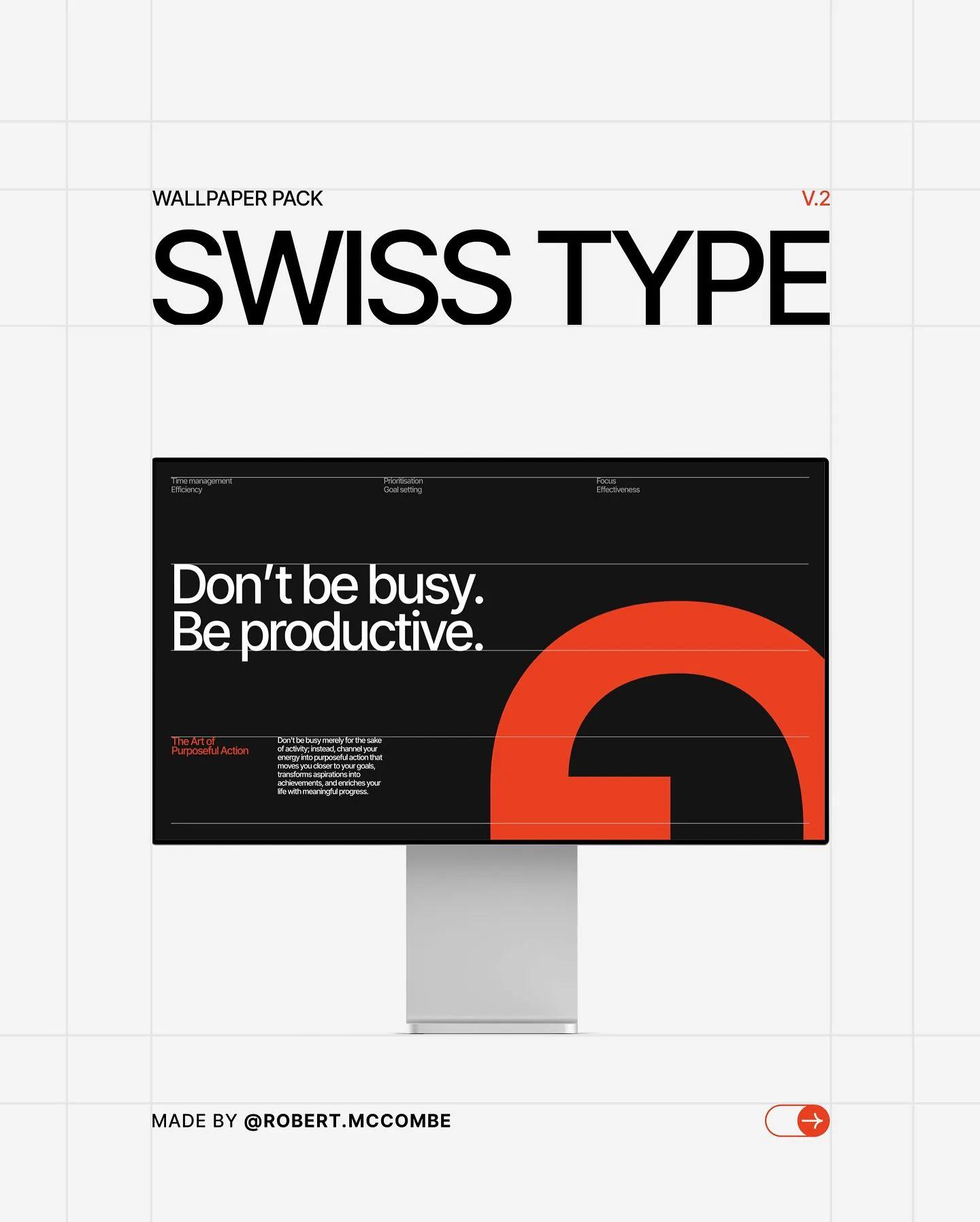 Swiss Design example showing a editorial composition
