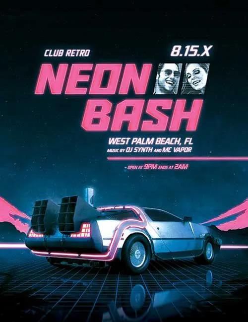 Synthwave example showing a people or portrait