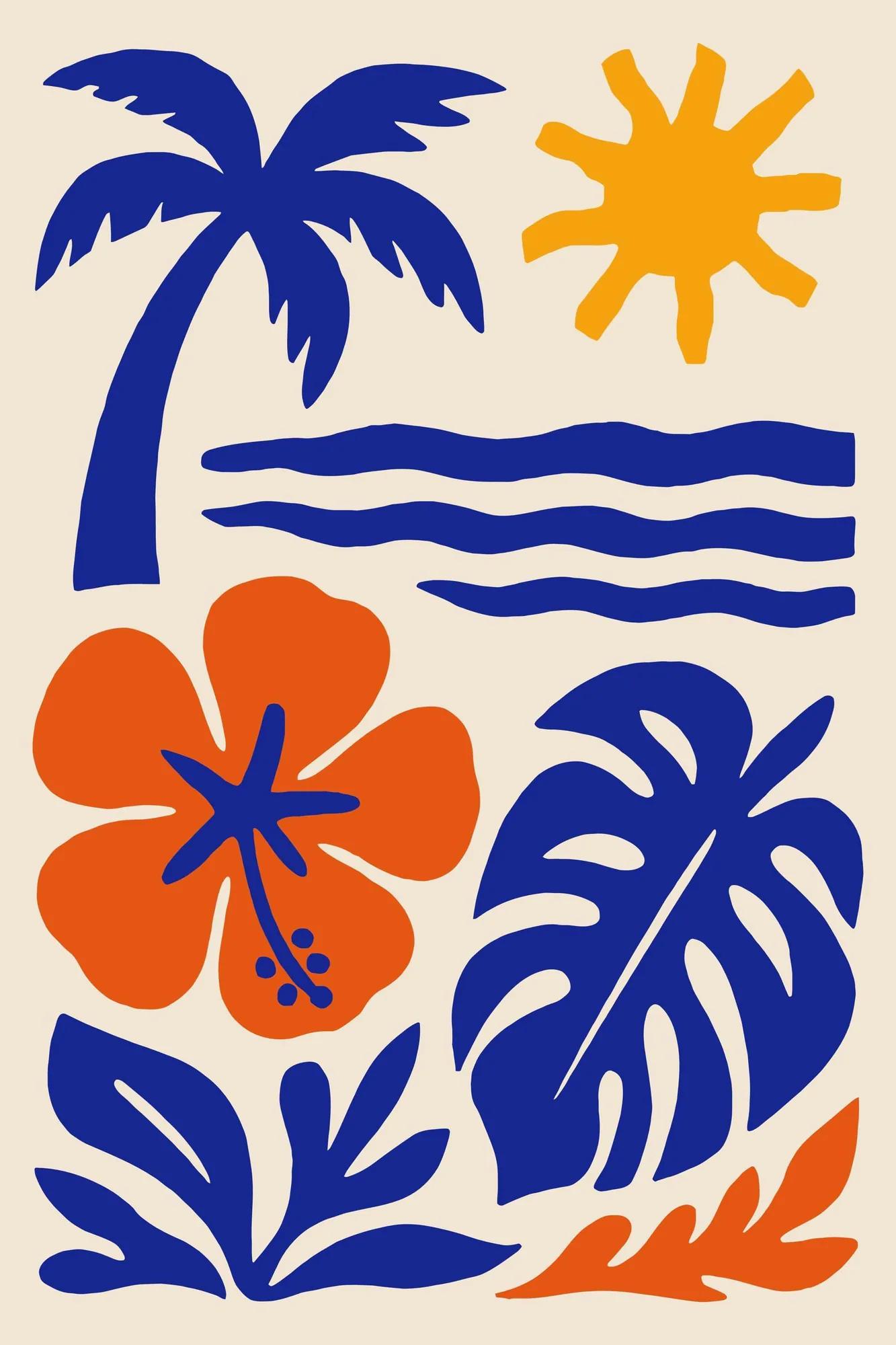 Tropical example showing a social media creative